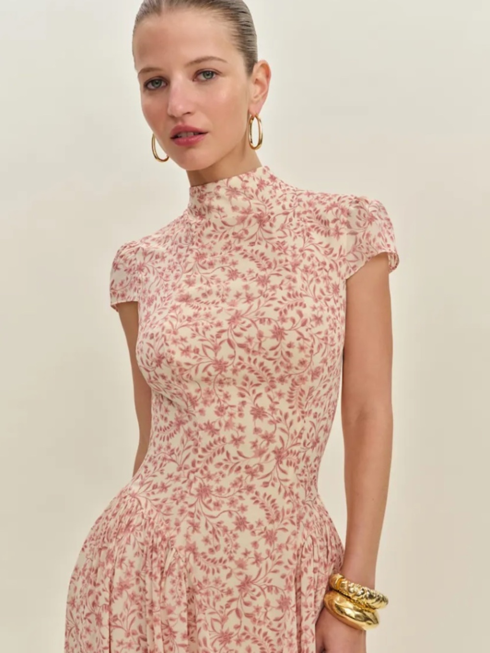 Reformation Maven Dress Pink - Size 4